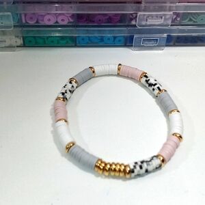 Handmade Clay Bead Bracelet Jewelry Women Teens (144)